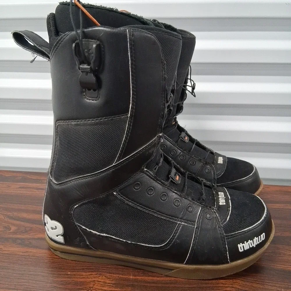ThirtyTwo 86ft Snowboard Boots Black Fast Track Men's Size 10.5